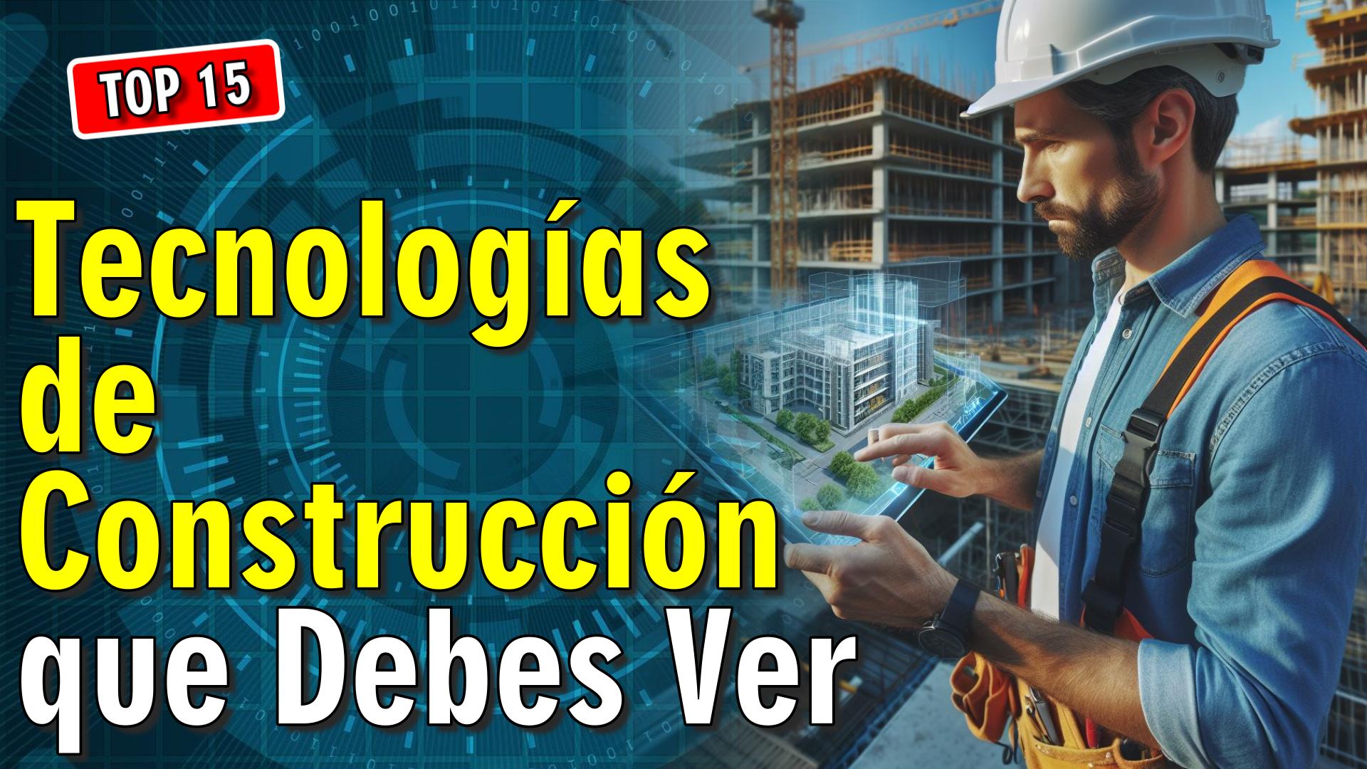 🚧 15 Tecnologías de Construcción que Debes Ver